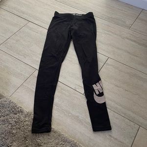 Nike Just Do It Black Leggings XS